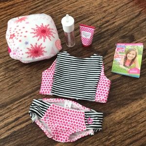American Girl swim set